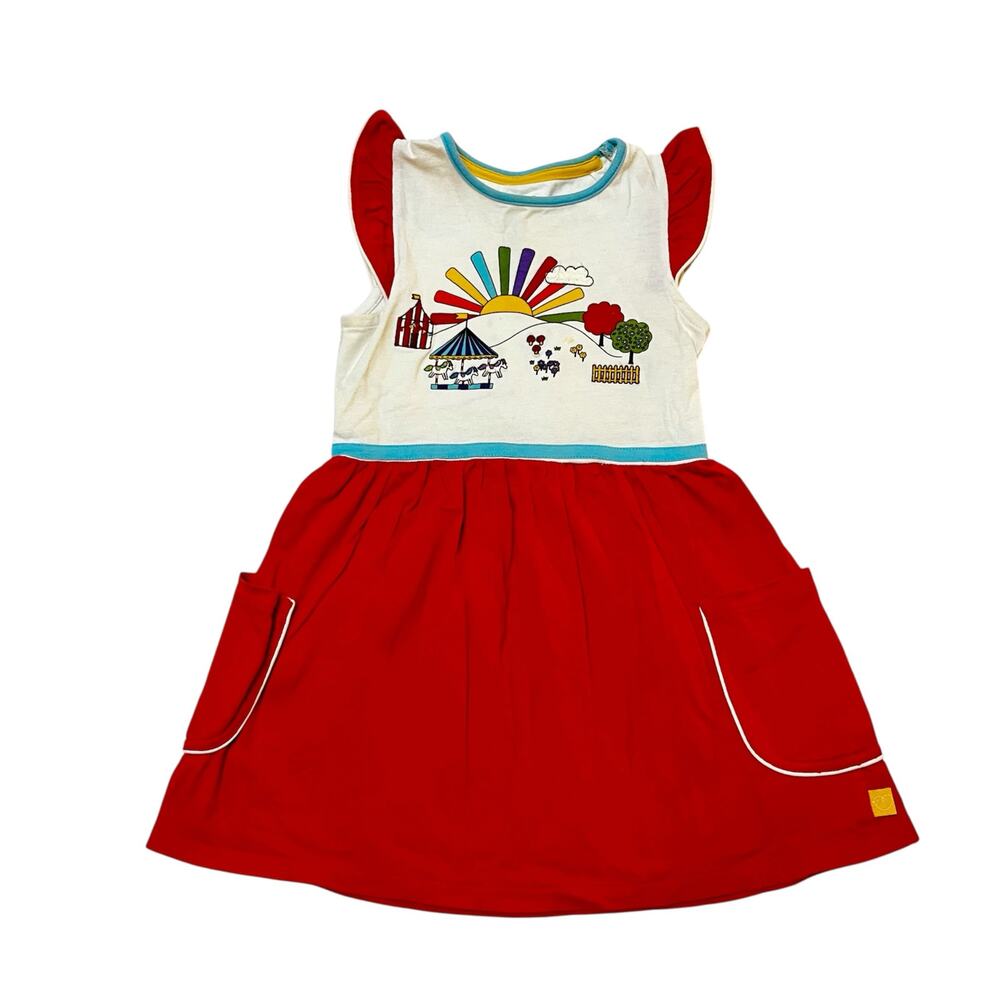 Little Bird Rainbow Carnival Pocket Dress Size 18-24m